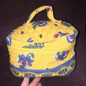 Yellow Vera Bradley round organizer